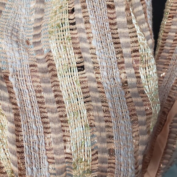 Apt 9 Peach Copper Shimmery Bohemian Infinity Scarf - Picture 6 of 8